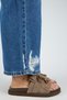 Yasmin Women's Genuine Leather Tasseled Bead Detailed Open-Front Mink Slippers - 2