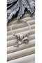 Steel Oyster & Zircon Stone Detail Charm Bracelet