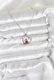 316L Steel Chain Silver Zircon Stone Christmas Theme Women's Necklace - 2