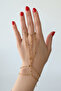 Gold Double Hand Accessory Şahmeran Steel Bracelet Set Does Not Tarnish