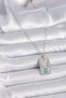 316L Steel Silver Color Chain Gemini Zodiac Sign Zircon Stone Women's Necklace - 2