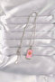 316L Steel Silver Color Pink Enamel Sun Model Tarot Necklace