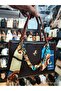Brown Chain and Scarf Detailed Medium Size Women's Handbag En 24 Boy 19 cm - 2