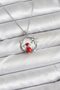 316L Steel Chain Silver Zircon Stone Christmas Theme Women's Necklace