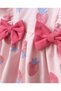 Baby Girl Bow Detailed Printed Bandana Dress (9-36 Months) - 4