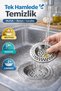 2-Piece Portable Stainless Steel Sink Strainer 7 cm Drain Filter Kitchen Bathroom Anti-Clogging - 4