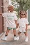 Off-White Printed Oversize / Wide Fit 100% Cotton Crew Neck Baby - Kids T-Shirt 1 - 5 Years - 2