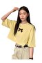 Ribbon Printed Crop T-Shirt 3Ut3