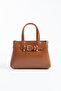 Women's Crossbody and Shoulder Bag with Tan Belt Detail