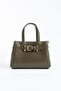 Khaki Belt Detailed Women's Crossbody and Shoulder Bag