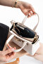 Cream Belt Detailed Women's Crossbody and Shoulder Bag - 3