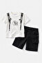 Boy's Printed Combed Cotton T-Shirt & Denim Shorts Set (4-12 Years) I Trend Boys' Set - 3