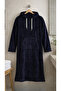 Unisex Black Hooded Long Sleeve Poncho Towel – Soft Textured, for Home & Beach Use (Large Size) - 4