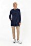 Women's Ankle Length Lycra Trousers with Elastic Back Waist 18118 - 2