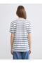 Crew Neck Striped Women's T-Shirt (S6) - 4