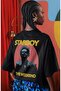 The Weeknd Rapper Singer Starboy Back Printed Unisex Oversize T-Shirt - 3