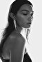 Rhinestone dangle earrings - 2