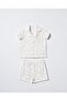 Teddy Bear Patterned, Shirt Collar, Unisex Baby/Child Shorts Pajama Set