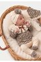 Lady Leopard Newborn Baby Girl 5 Piece Hospital Discharge Bodysuit Set Baby Outfit - 3