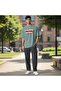 Unisex White Basic Plain Oversize Fit Comfortable Wide Loose T-Shirt Casual T-Shirt - 2