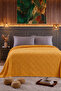 Alis Gold Elastic Sheet 100% Cotton Double Pique Set - 2