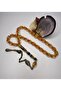 Nakkaş İmame Gold Leaf Plexi Glass Airplane Glass Prayer Beads