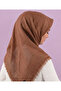 Flamli Cotton Anti-Sweat Scarf, Can Be Used in 4 Seasons, 100X100 Cm, Brown Color