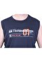 Large Size Printed Sleeveless T-Shirt Run Faster 26127 Navy Blue - 2