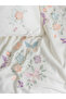 3D Embroidered Double Satin Nev Set Liva Powder - 2
