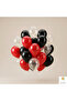 Romantic Engagement Ornaments Balloon Set 20 Pieces Black Red Gold Confetti Transparent Balloon - 2