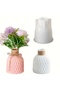 10cm Baklava Slice Wavy Minimalist Vase Silicone Mold K-1558, Cement Stone Powder Plaster Mold - 8