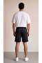 Men's Breathable Patterned Fabric Shorts with Pockets and Zipper Detail on the Back - 2