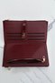 La'Graccio Paris Women's Blaze Handy Large Wallet with Phone Compartment, Burgundy - 4