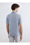 Plum Polo Collar Patterned Men's T-Shirt (S6) - 4