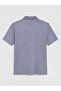 Plum Polo Collar Patterned Men's T-Shirt (S6) - 6