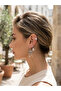 Space Themed 3-Piece Earring Set Rainbow Planet and Astronaut Pearl Detailed Earrings - 2