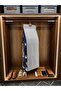 6 Compartment In-Cabinet Bag Organizer - Hanging Bag Storage Organizer 32 X 98 (Navy Blue, Cream, Gray)