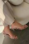 Yolante Thin Strap Heeled Sandals Beige - 2