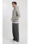 Men's Ribbed Baggy Comfortable Fit 2 Thread Wide Leg Sweatpants - 2