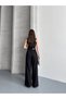 Women's Fabric Belted Palazzo Trousers - 4