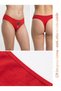 Set of 3, Kiss Patterned Flexible and Daily Wearable 100% Cotton Brazilian Panties - 6