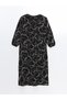 Lcwaikiki Classic Crew Neck Print Women's Dress - 6
