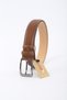 Hazelnut Color Floter Original Leather Belt 3.5 cm - 2