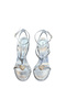 Women's Sandals High Heel Silver Banded with Accessories New Season D3741 - 7