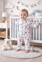 100% Organic Cotton Trolley Romper for Baby Boy 3 6 9 Months - 2