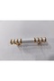 Light 64 mm (6.4 cm) White-Gold 5 Pieces Drawer Wardrobe Furniture Handle Children's Room Kitchen