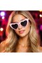 Pink Retro Heart Glasses – 80S 90S Style Party Glasses - 3