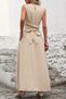 New Season Women's Off-The-Shoulder Waist Tie Long Aerobin Summer Dress - 4
