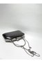 Black Color Skin Fabric Evening Dress Clutch Bag with Chain Strap Handheld Wedding Engagement Evening Bag - 5