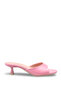Mirella Rosetti Pink Rustic Women's Daily Stylish Flat Comfortable Round Toe Thin Short Heeled Kitten Heel Slippers - 2